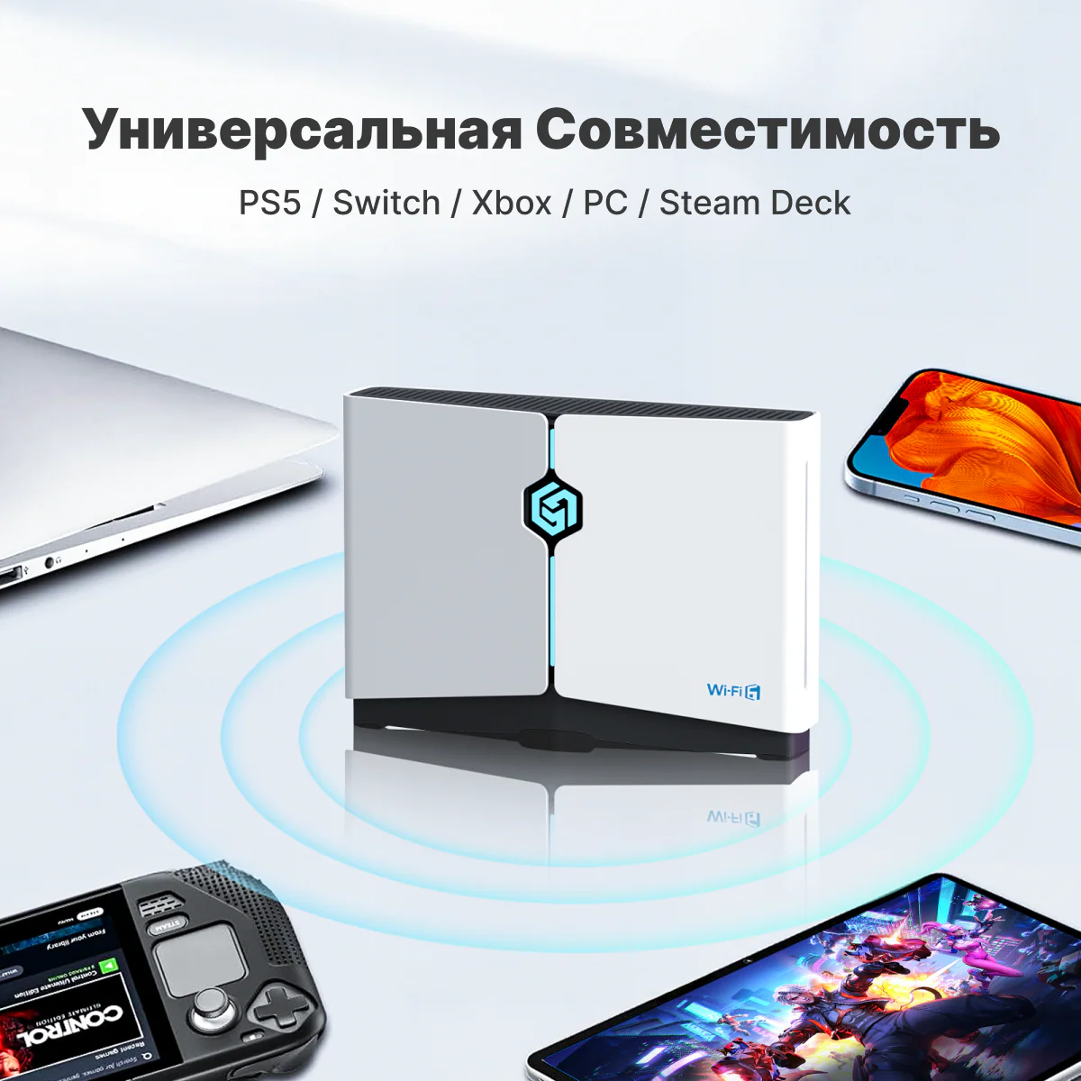 Игровой роутер HYPEREV Wi-Fi 6 (Роутер GearUP) для PS5, Xbox, PC и Switch - Image 3