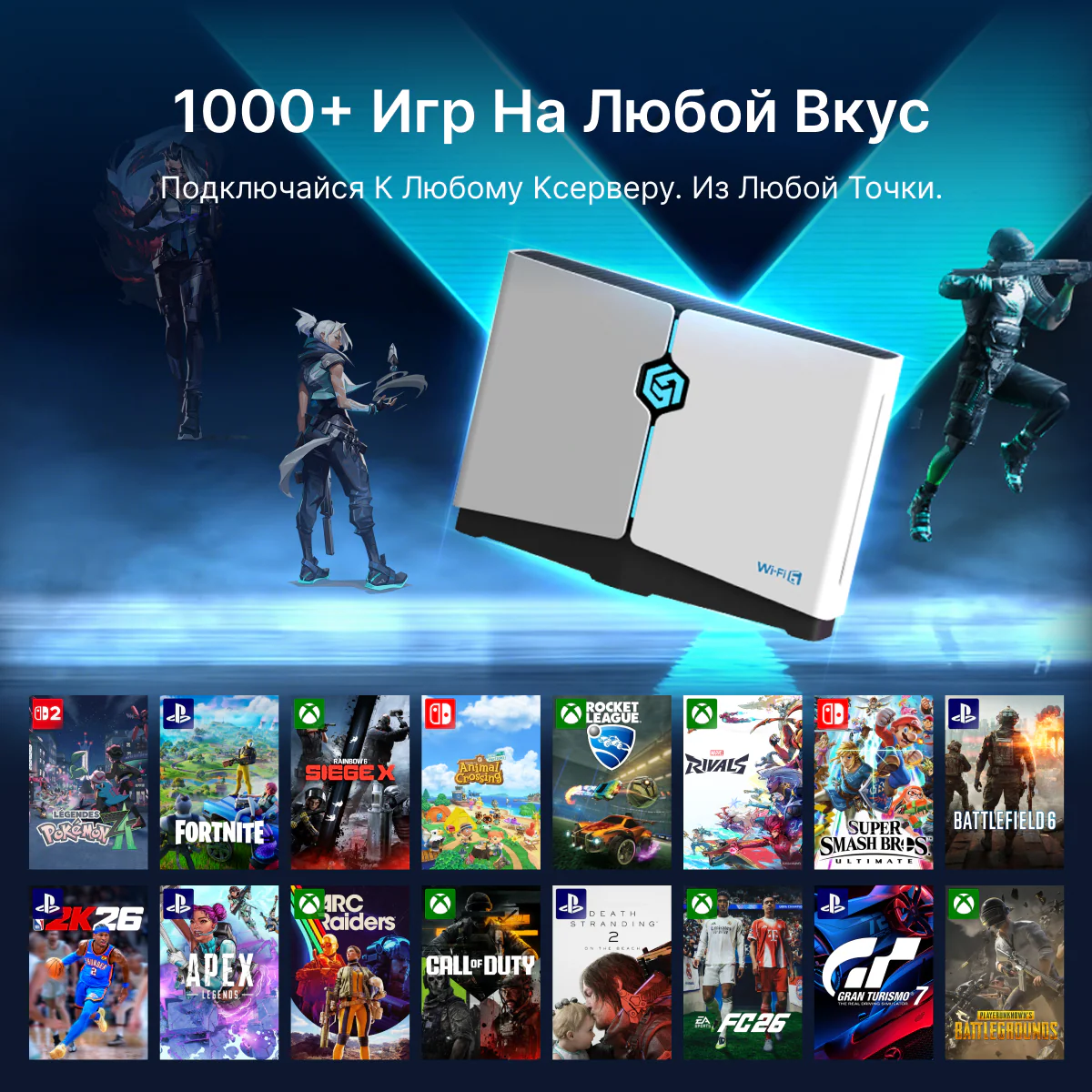 Игровой роутер HYPEREV Wi-Fi 6 (Роутер GearUP) для PS5, Xbox, PC и Switch - Image 4