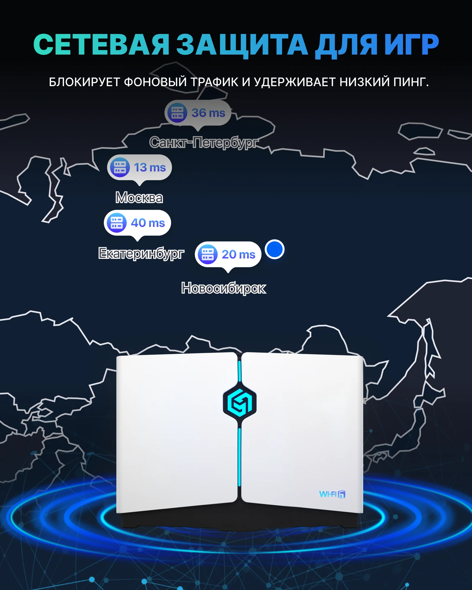 HYPEREV Wi Fi 6 Игровой маршрутизатор для PS5, PS4, XBOX, SWITCH, ПК - Image 4
